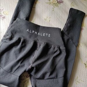 New Alphalete Revival Leggings in charcoal gray